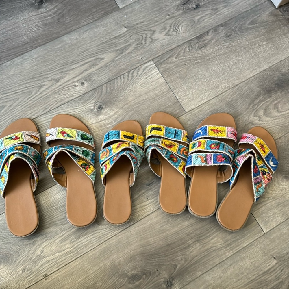 Brand New Lotería sandals